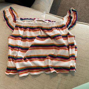 Off the shoulder crop top